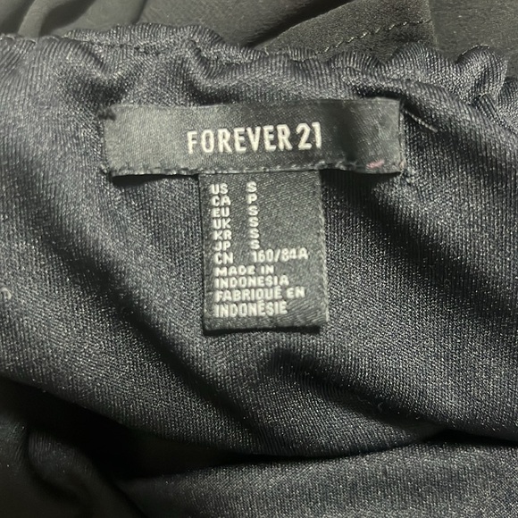 BLACK FOREVER 21 HIGH LOW TUBE DRESS - Picture 3 of 3